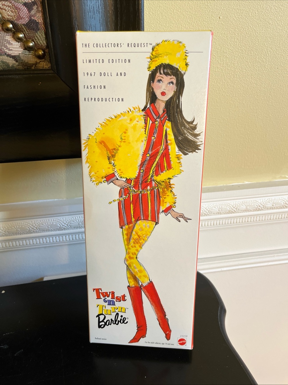 Vintage 1997 NIB Twist N Turn Barbie LTD 1967 doll &Fashion Reproduction-redhead